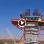 متابعة : أشغال بناء أطول و أكبر قنطرة في المملكة المغربية على واد الساقية الحمراء على مستوى الطريق المداري لمدينة العيون ، بطول 1724 متر